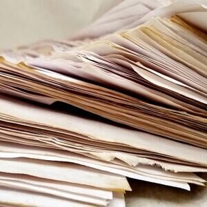 50 Tea Stained 5.5"x8.5" Dyed Papers